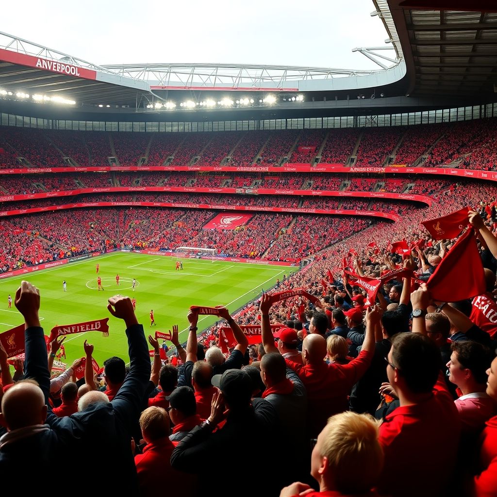 爱游戏在线-利物浦主场气氛火爆，球迷助威成强大后盾